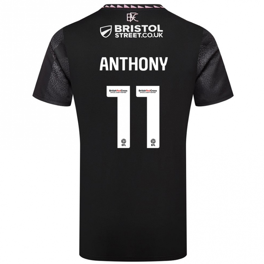 Vaikiškas Jaidon Anthony #11 Juoda Išvykos Marškinėliai 2024/25 T-Shirt