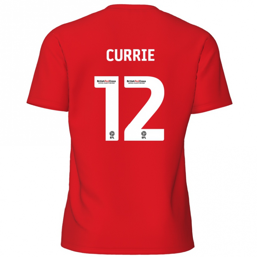 Vaikiškas Jack Currie #12 Raudona Namų Marškinėliai 2024/25 T-Shirt