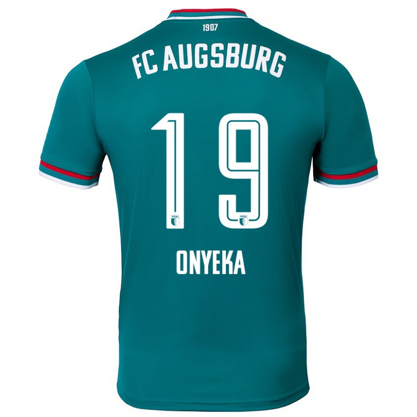 Vaikiškas Frank Onyeka #19 Tamsiai Žalia Išvykos Marškinėliai 2024/25 T-Shirt