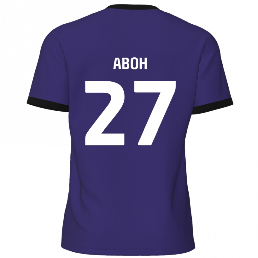 Vaikiškas Ken Aboh #27 Violetinė Išvykos Marškinėliai 2024/25 T-Shirt