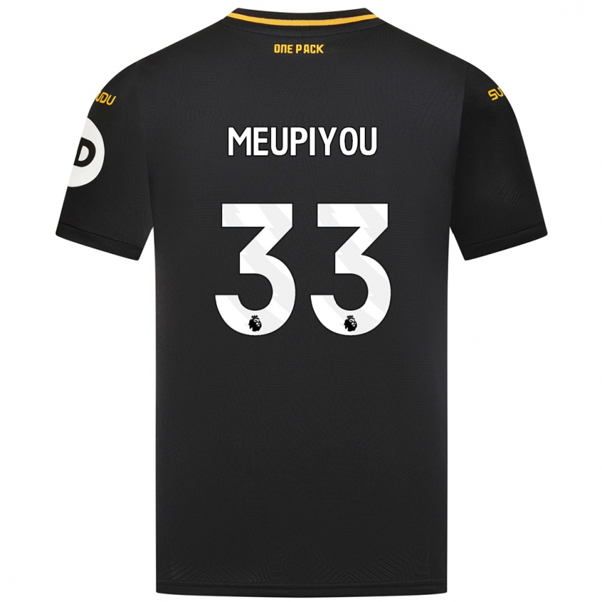 Vaikiškas Bastien Meupiyou #33 Juoda Išvykos Marškinėliai 2024/25 T-Shirt