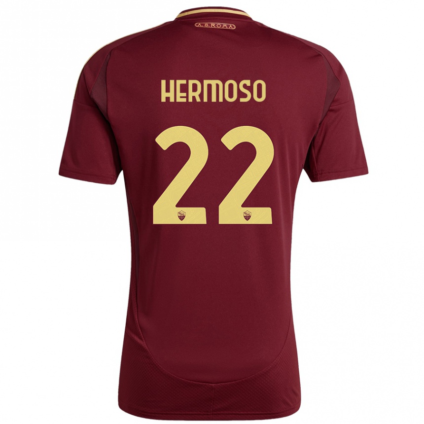 Vyrai Mario Hermoso #22 Raudonas Rudas Auksas Namų Marškinėliai 2024/25 T-Shirt