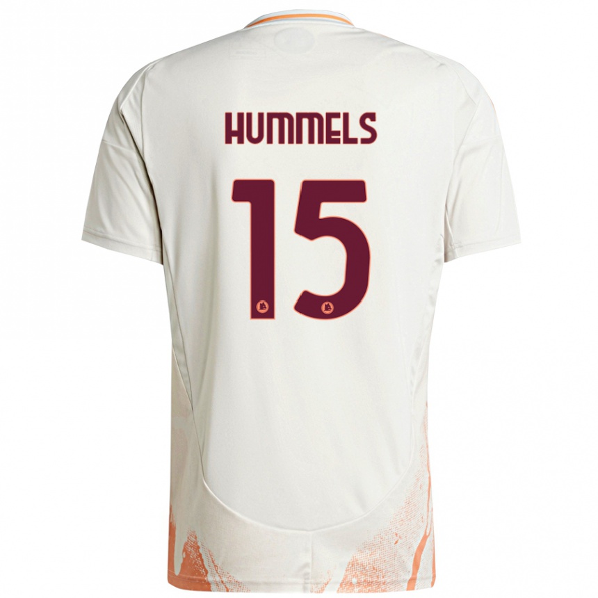 Vyrai Mats Hummels #15 Kreminė Balta Oranžinė Išvykos Marškinėliai 2024/25 T-Shirt