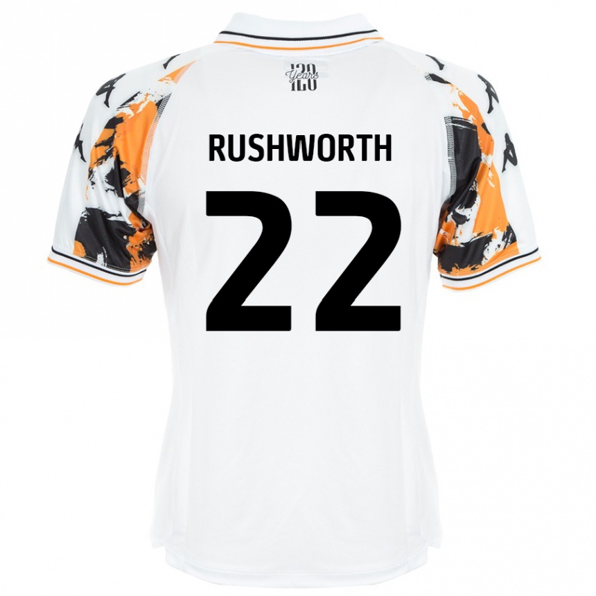 Vyrai Carl Rushworth #22 Baltas Išvykos Marškinėliai 2024/25 T-Shirt