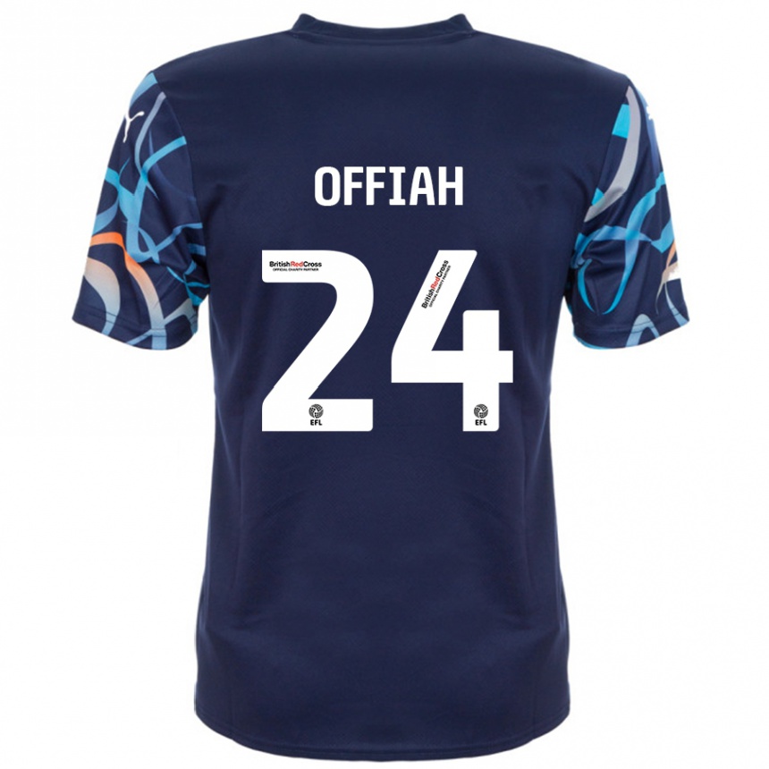 Vyrai Odel Offiah #24 Tamsiai Mėlyna Išvykos Marškinėliai 2024/25 T-Shirt