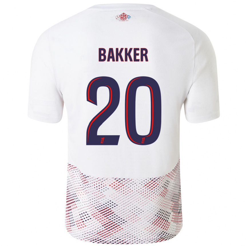 Vyrai Mitchel Bakker #20 Balta Karališka Mėlyna Išvykos Marškinėliai 2024/25 T-Shirt