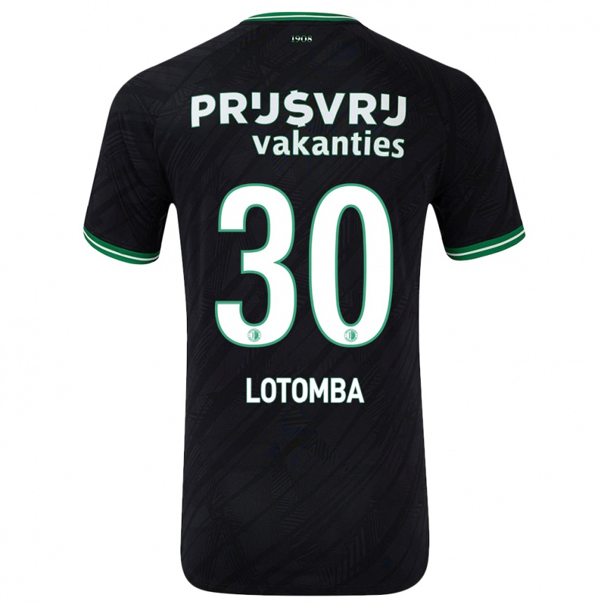 Vyrai Jordan Lotomba #30 Juoda Žalia Išvykos Marškinėliai 2024/25 T-Shirt