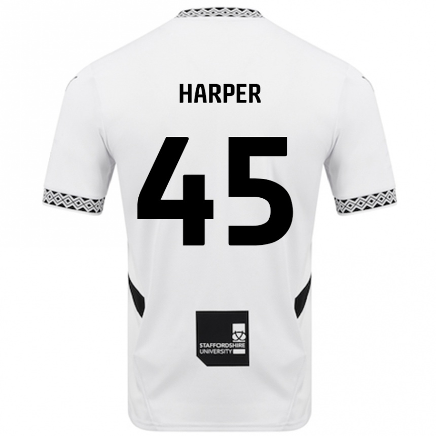 Vyrai Rekeem Harper #45 Baltas Namų Marškinėliai 2024/25 T-Shirt