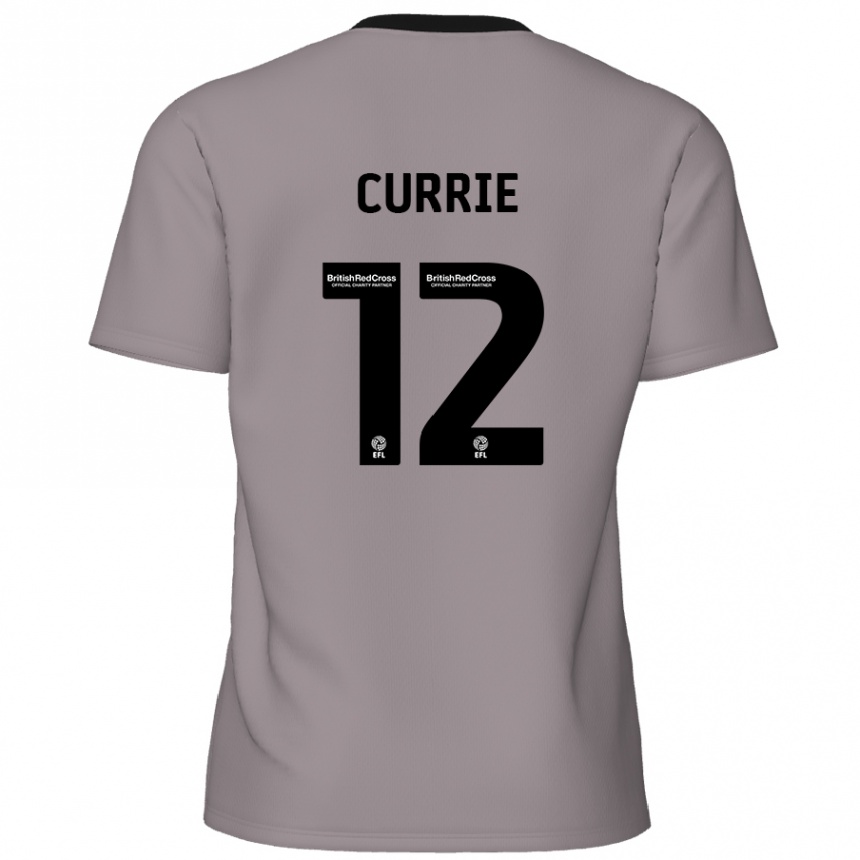 Vyrai Jack Currie #12 Pilka Išvykos Marškinėliai 2024/25 T-Shirt