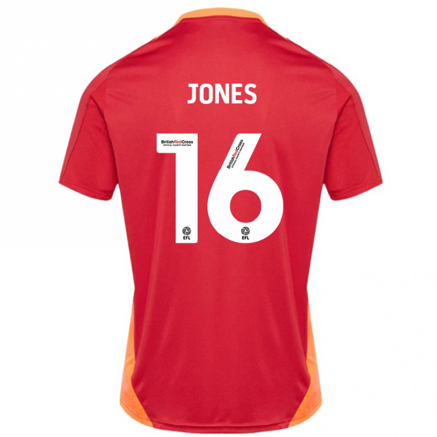 Vyrai Patrick Jones #16 Mėlyna Nebalta Išvykos Marškinėliai 2024/25 T-Shirt