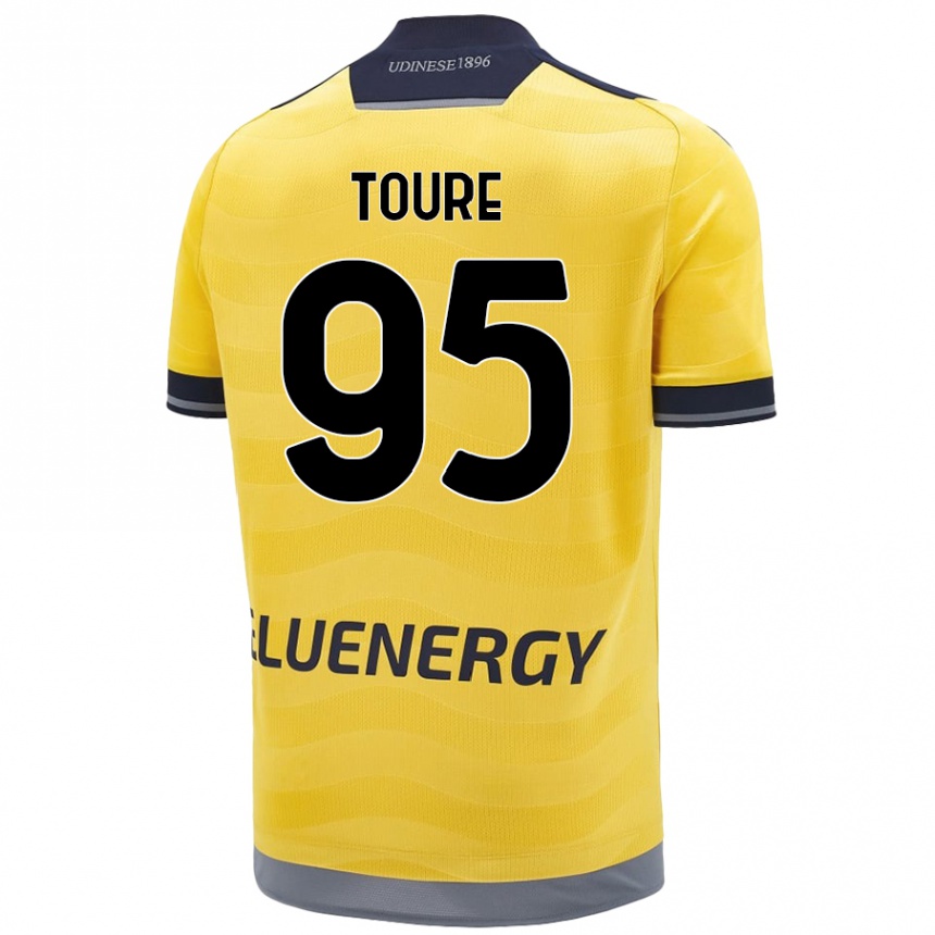 Vyrai Isaak Touré #95 Auksinis Išvykos Marškinėliai 2024/25 T-Shirt