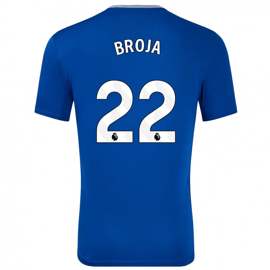 Moteriškas Armando Broja #22 Mėlyna Su Namų Marškinėliai 2024/25 T-Shirt