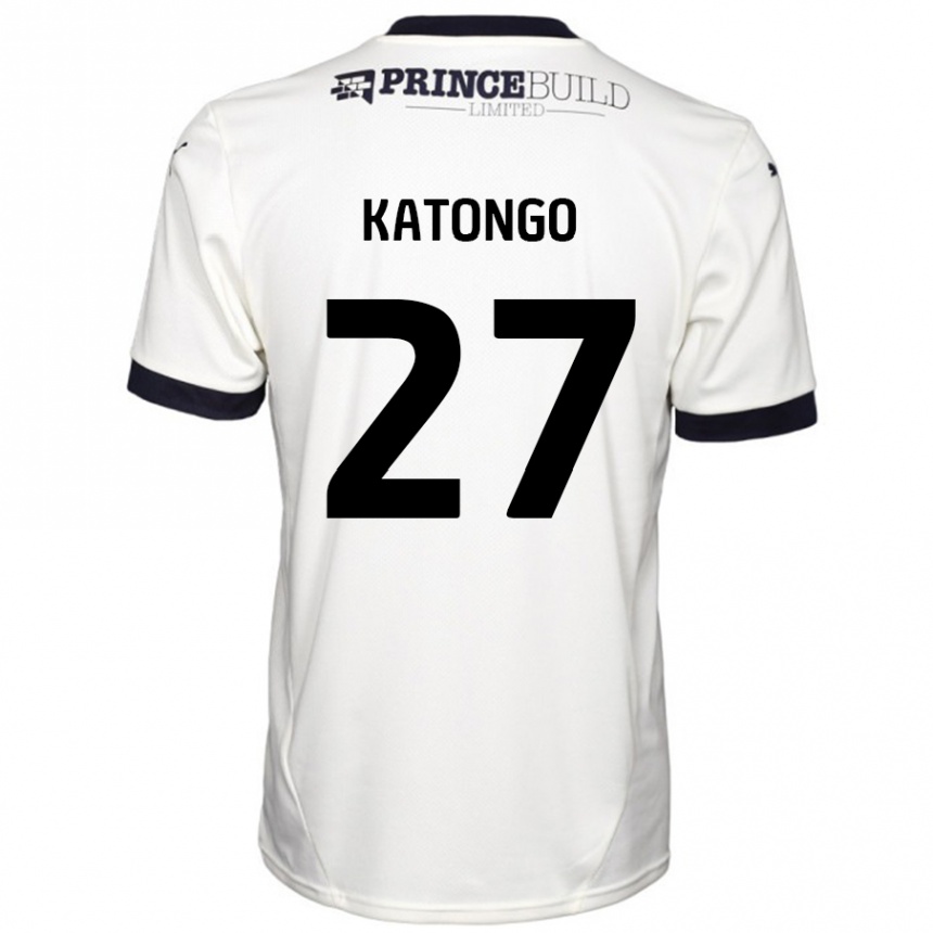 Moteriškas Jadel Katongo #27 Ne Balta Juoda Išvykos Marškinėliai 2024/25 T-Shirt