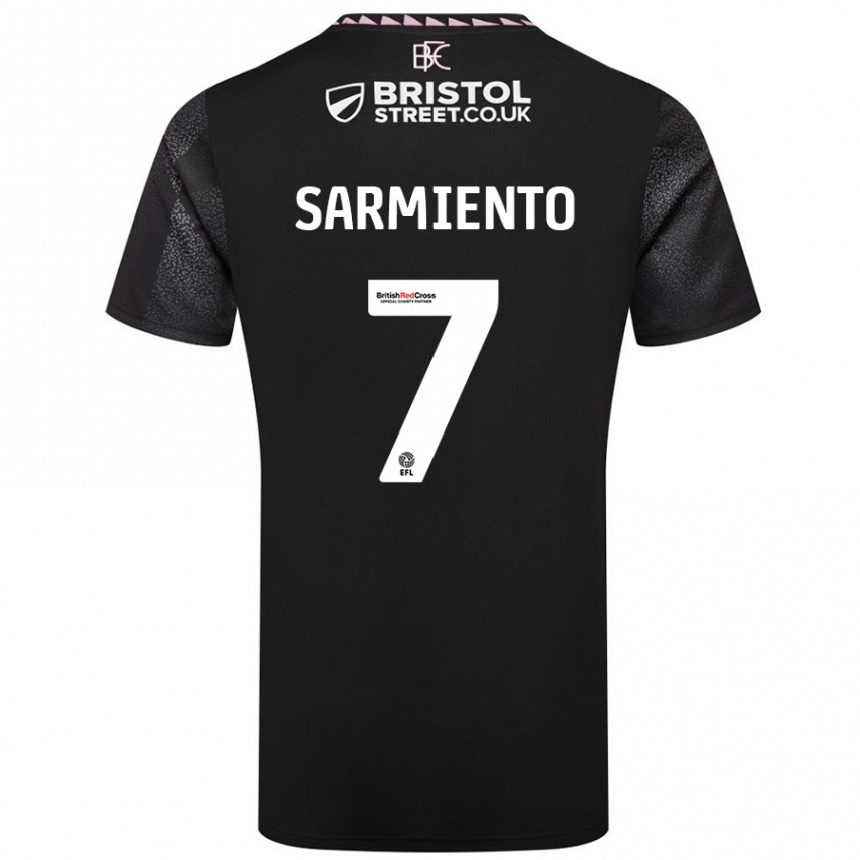 Moteriškas Jeremy Sarmiento #7 Juoda Išvykos Marškinėliai 2024/25 T-Shirt