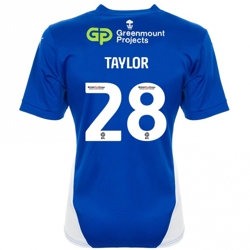 Moteriškas Dale Taylor #28 Mėlyna Balta Namų Marškinėliai 2024/25 T-Shirt