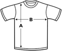 Individualių marškinėlių dydžių lentelė